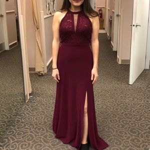 David’s bridal “wine” dress